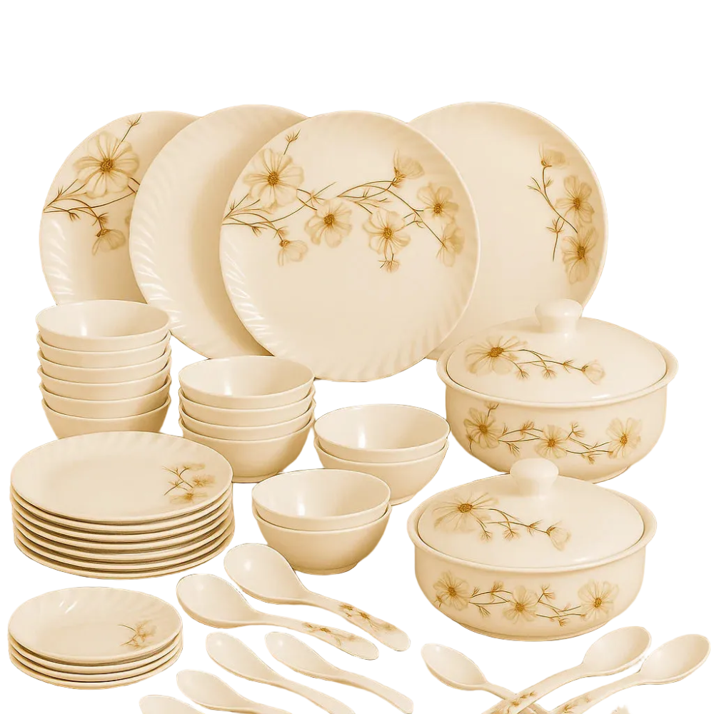 Comfy Homes Round Melamine 41 Pieces Dinner Set