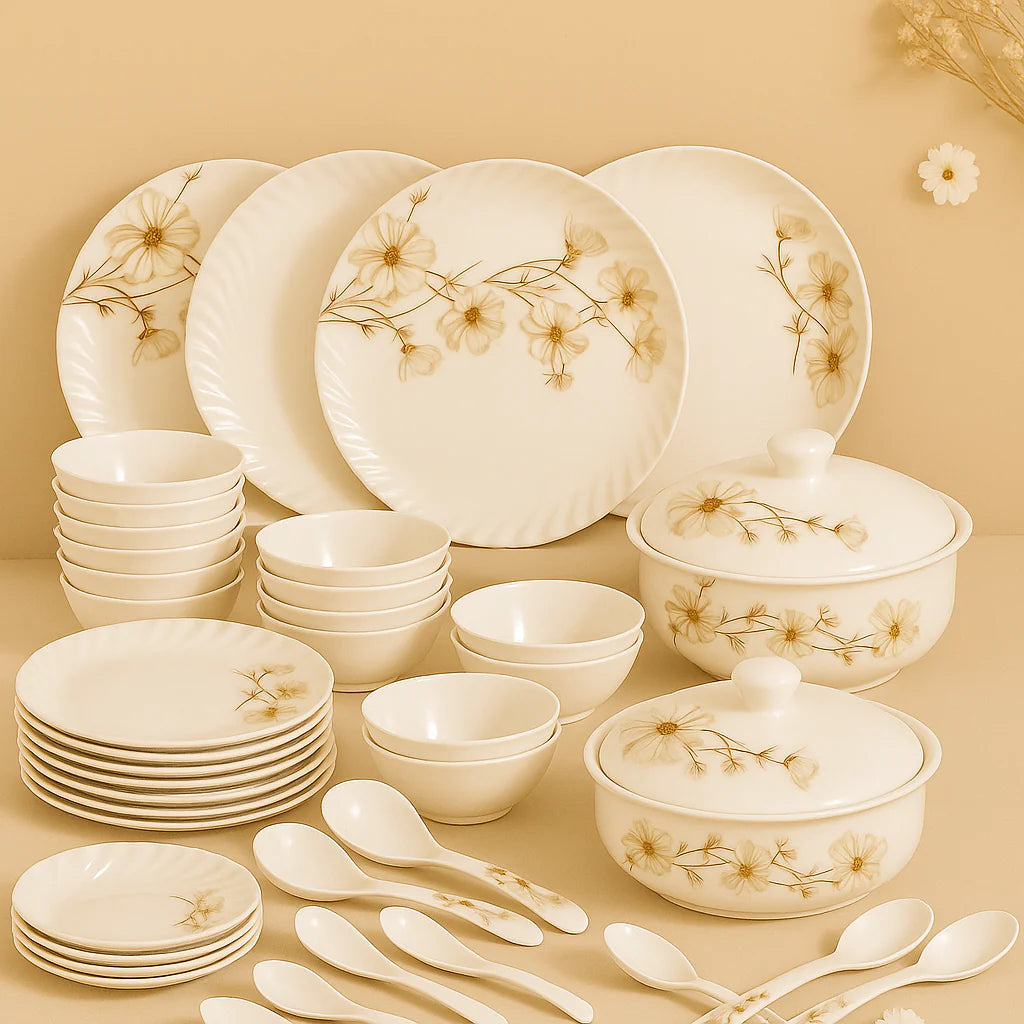 Comfy Homes Round Melamine 41 Pcs Dinner Set