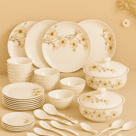 Comfy Homes Round Melamine 41 Pcs Dinner Set