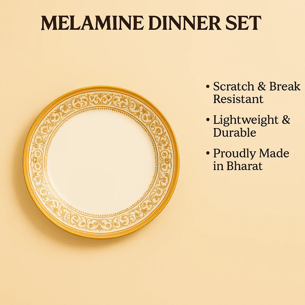 Comfy Homes Round Melamine 41 Pcs Dinner Set