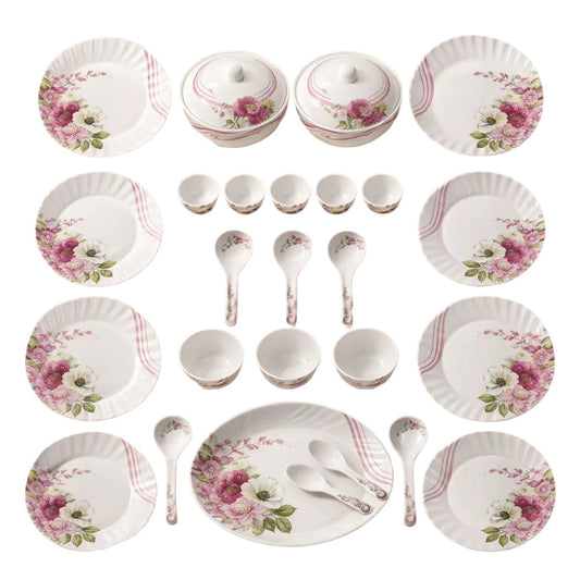 Comfy Homes Round Melamine 41 Pieces Dinner Set
