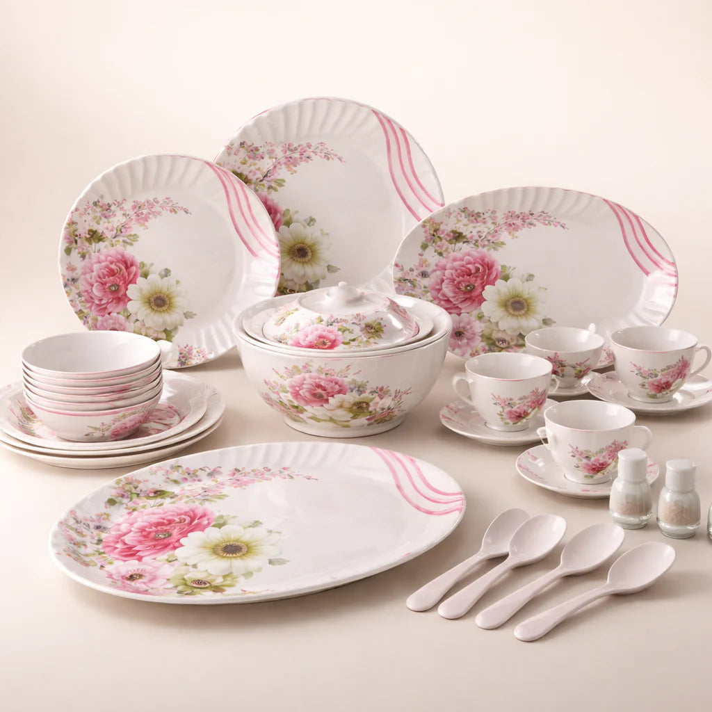 Comfy Homes Round Melamine 41 Pcs Dinner Set
