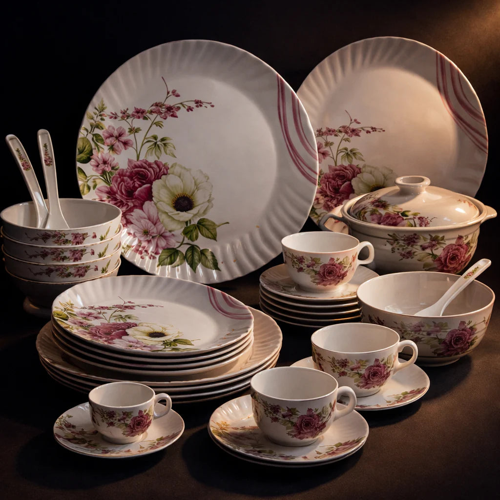 Comfy Homes Round Melamine 41 Pcs Dinner Set