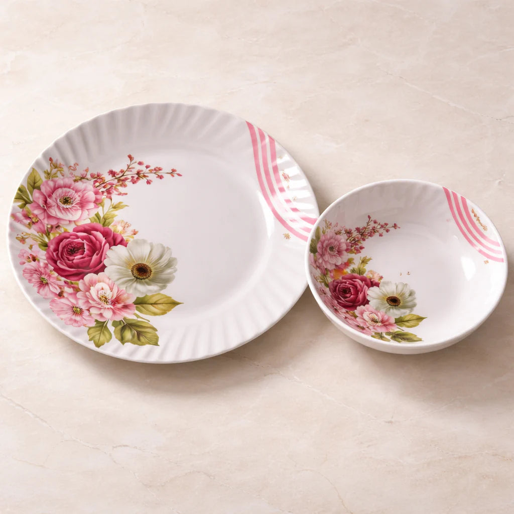 Comfy Homes Round Melamine 41 Pcs Dinner Set