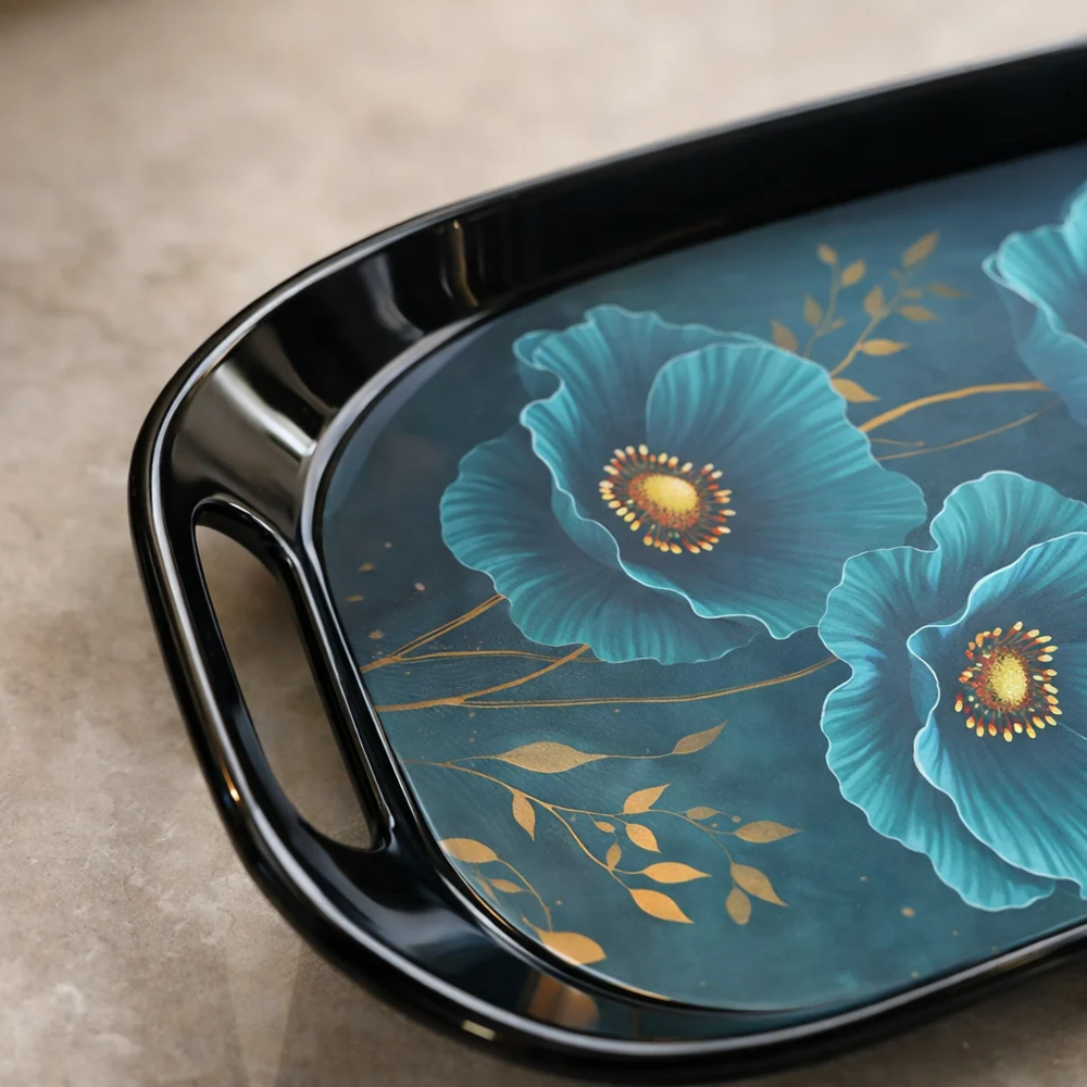 Comfy Homes Durable Multi-Use Premium Printed Rectangular Melamine Serve Ware