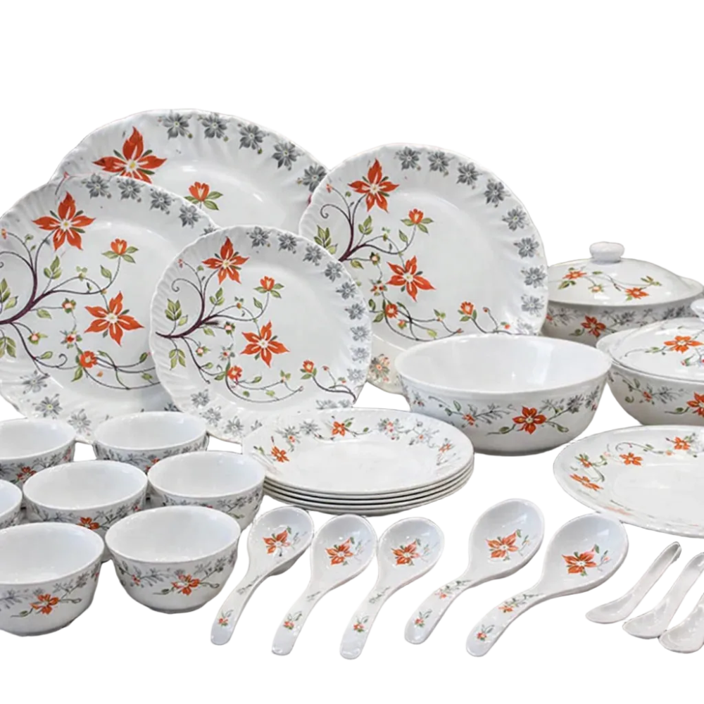 Comfy Homes Round Melamine 41 Pieces Dinner Set