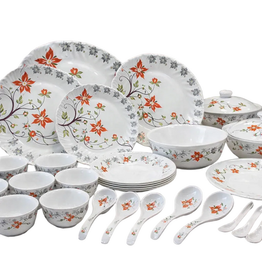 Comfy Homes Round Melamine 41 Pieces Dinner Set