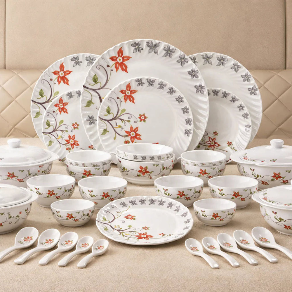 Comfy Homes Round Melamine 41 Pieces Dinner Set