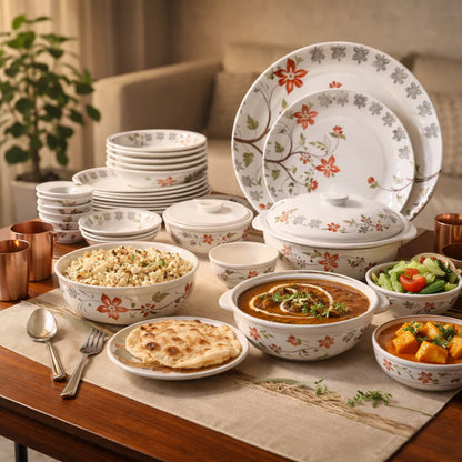 Comfy Homes Round Melamine 41 Pieces Dinner Set