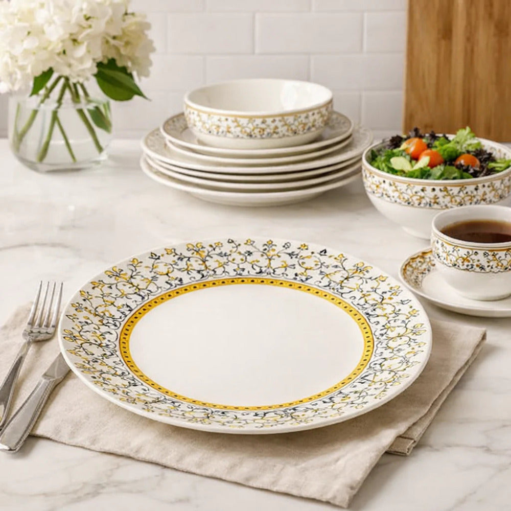 Comfy Homes Round Melamine 41 Pieces Dinner Set