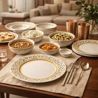 Comfy Homes Round Melamine 41 Pieces Dinner Set