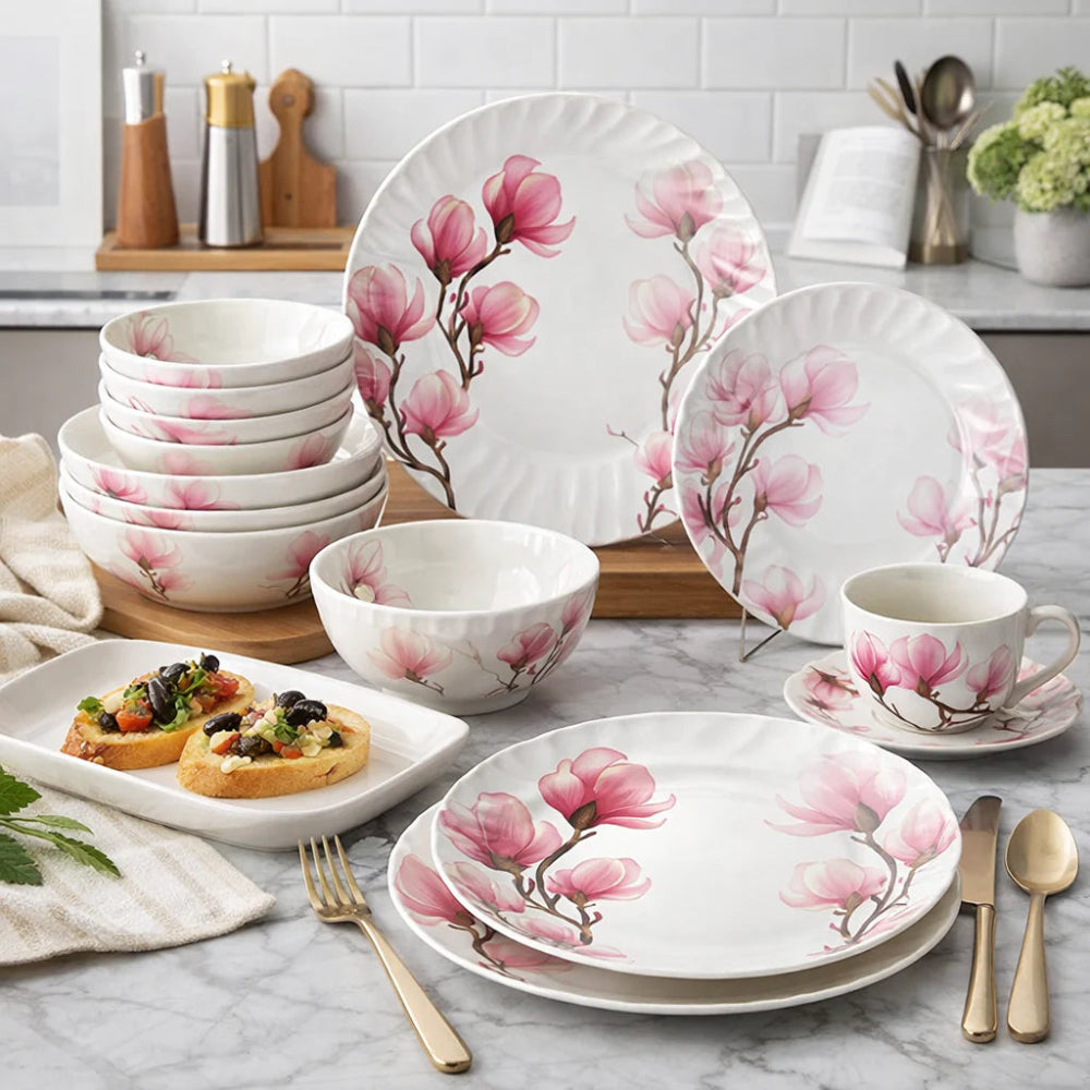 Comfy Homes Round Melamine 41 Pieces Dinner Set