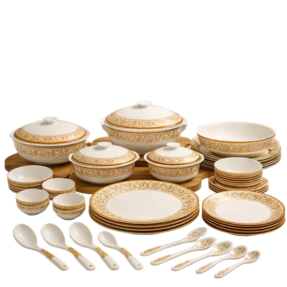 Comfy Homes Round Melamine 41 Pieces Dinner Set