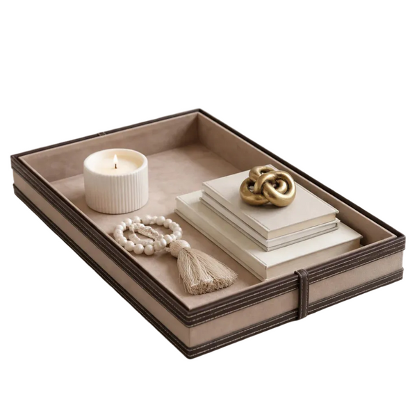 Comfy Homes The Infinite Use Tray Premium Handcrafted Vegan Leather Organizer