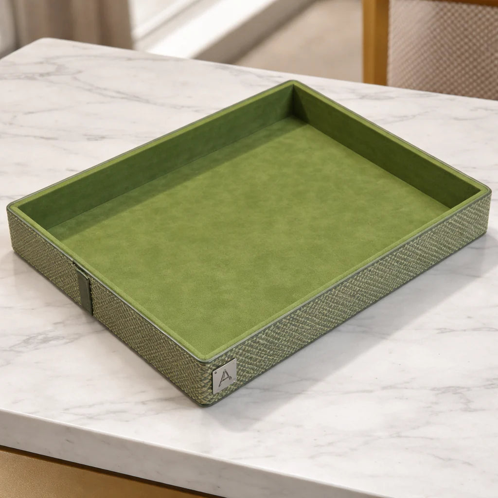 Comfy Homes The Infinite Use Tray: Premium Handcrafted Vegan Leather Organizer