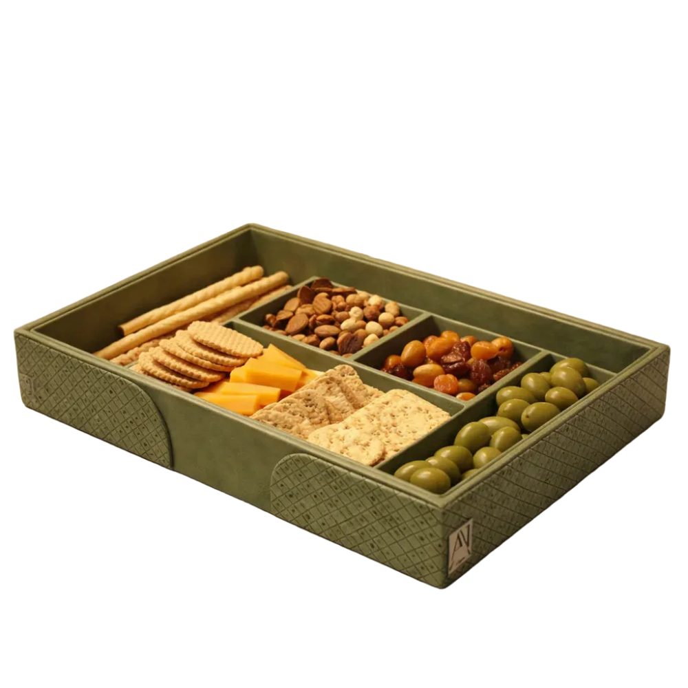Comfy Homes The Infinite Use Tray Premium Handcrafted Vegan Leather Organizer