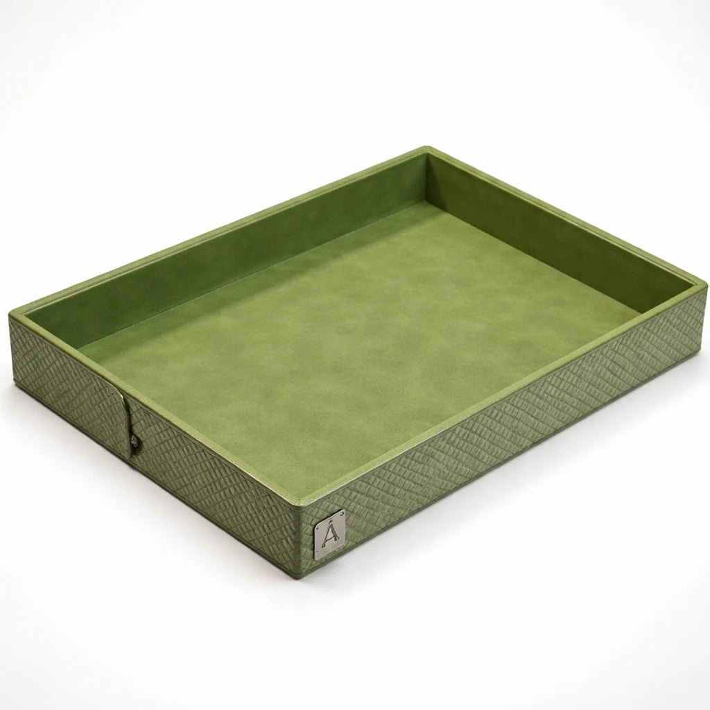Comfy Homes The Infinite Use Tray: Premium Handcrafted Vegan Leather Organizer