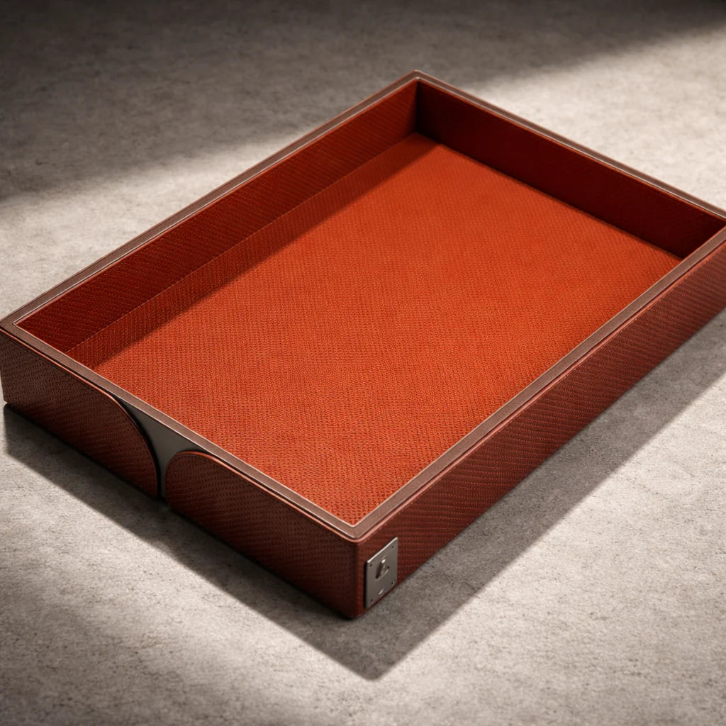 Comfy Homes The Infinite Use Tray: Premium Handcrafted Vegan Leather Organizer