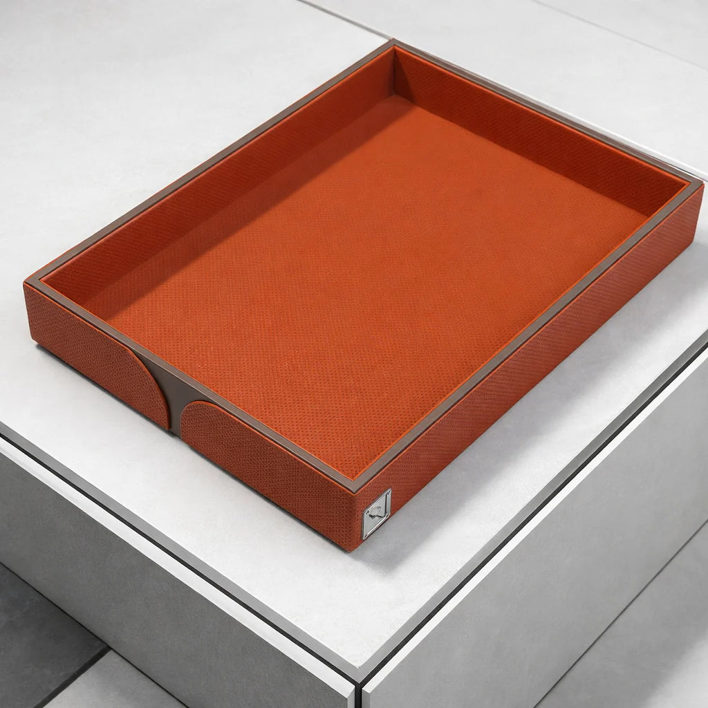 Comfy Homes The Infinite Use Tray: Premium Handcrafted Vegan Leather Organizer