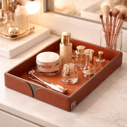 Comfy Homes The Infinite Use Tray Premium Handcrafted Vegan Leather Organizer
