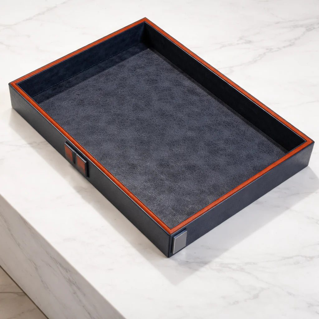 Comfy Homes The Infinite Use Tray: Premium Handcrafted Vegan Leather Organizer