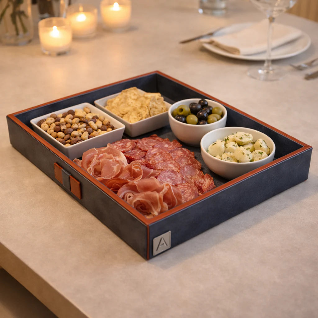 Comfy Homes The Infinite Use Tray: Premium Handcrafted Vegan Leather Organizer