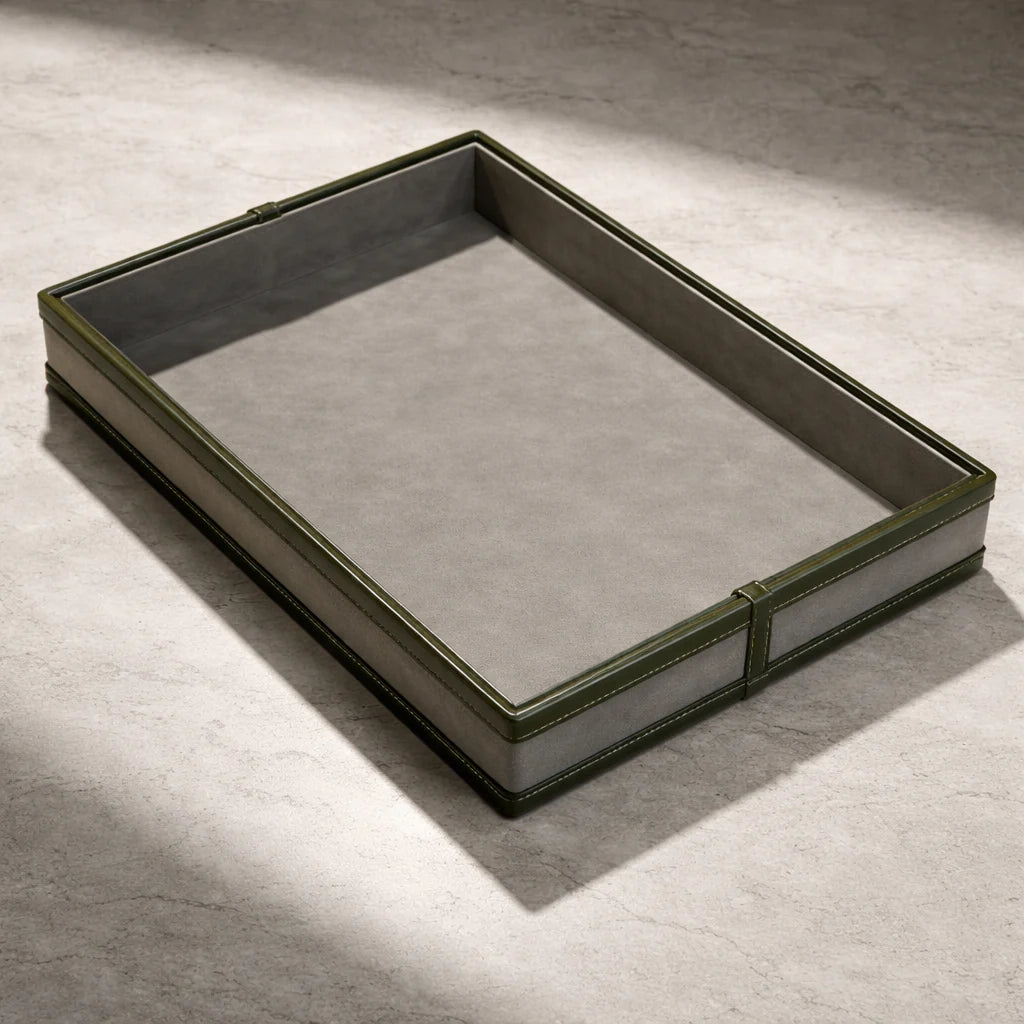 Comfy Homes The Infinite Use Tray: Premium Handcrafted Vegan Leather Organizer