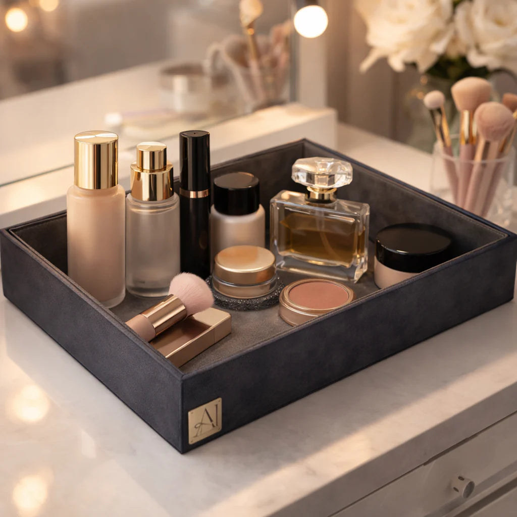 Comfy Homes The Infinite Use Tray: Premium Handcrafted Vegan Leather Organizer