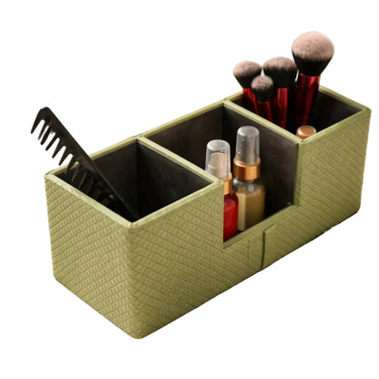 Comfy Homes The Sovereign Multi Tasker Handcrafted Vegan Leather Divided Organizer Cup
