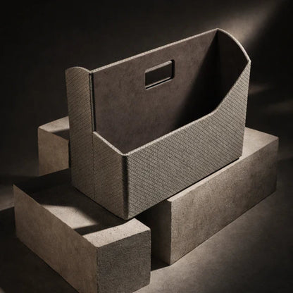 Comfy Homes The Executive Desktop Library: Handcrafted Vegan Leather Book & File Organizer