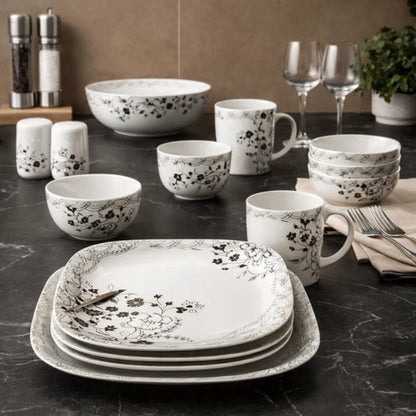 Comfy Homes 40 Pcs Melamine Dinner Set