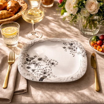 Comfy Homes 40 Pcs Melamine Dinner Set