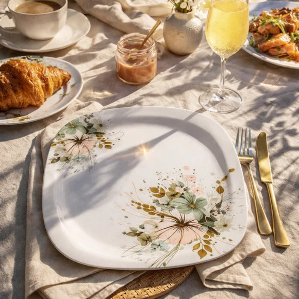 Comfy Homes 40 Pcs Melamine Dinner Set