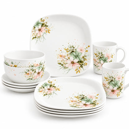 Comfy Homes 40 Pcs Melamine Dinner Set