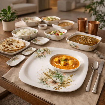 Comfy Homes 40 Pcs Melamine Dinner Set