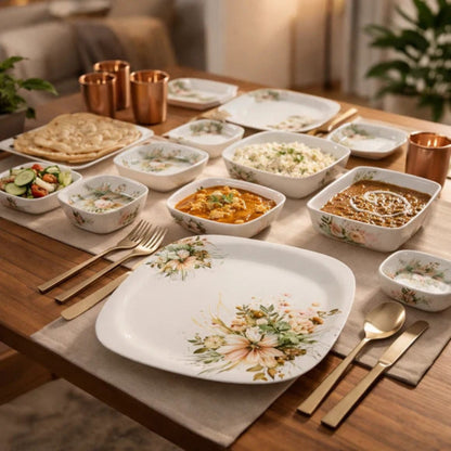 Comfy Homes 40 Pcs Melamine Dinner Set
