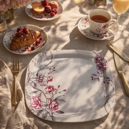 Comfy Homes 40 Pcs Melamine Dinner Set