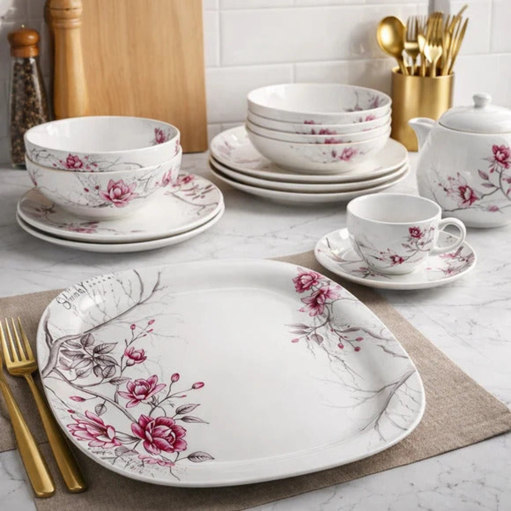Comfy Homes 40 Pcs Melamine Dinner Set