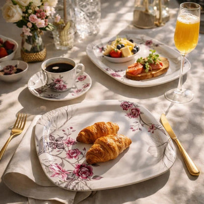 Comfy Homes 40 Pcs Melamine Dinner Set