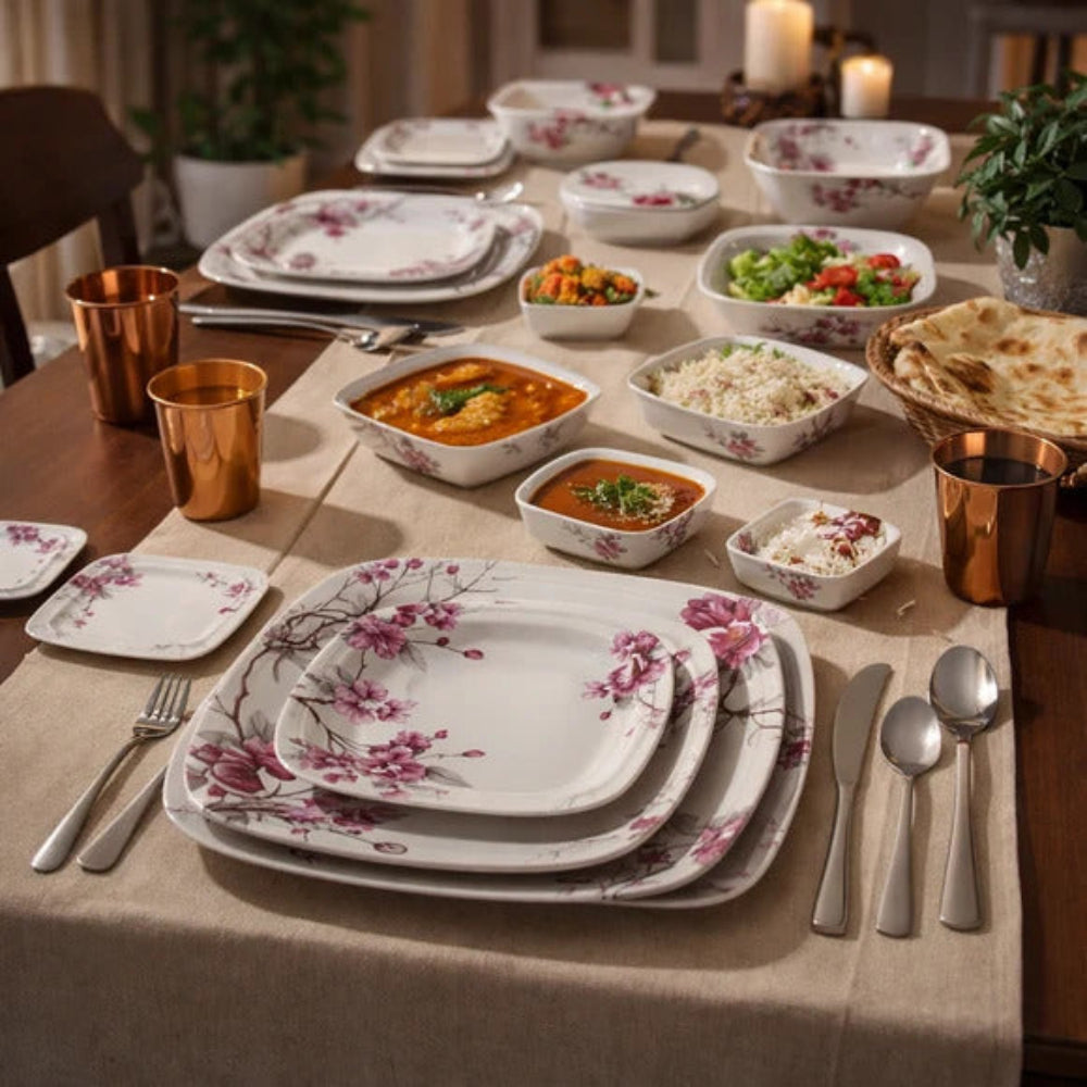 Comfy Homes 40 Pcs Melamine Dinner Set