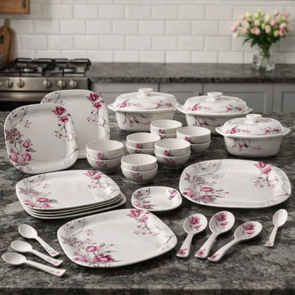 Comfy Homes 40 Pcs Melamine Dinner Set