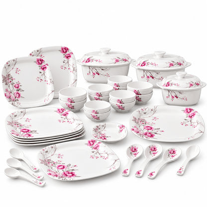 Comfy Homes 40 Pcs Melamine Dinner Set