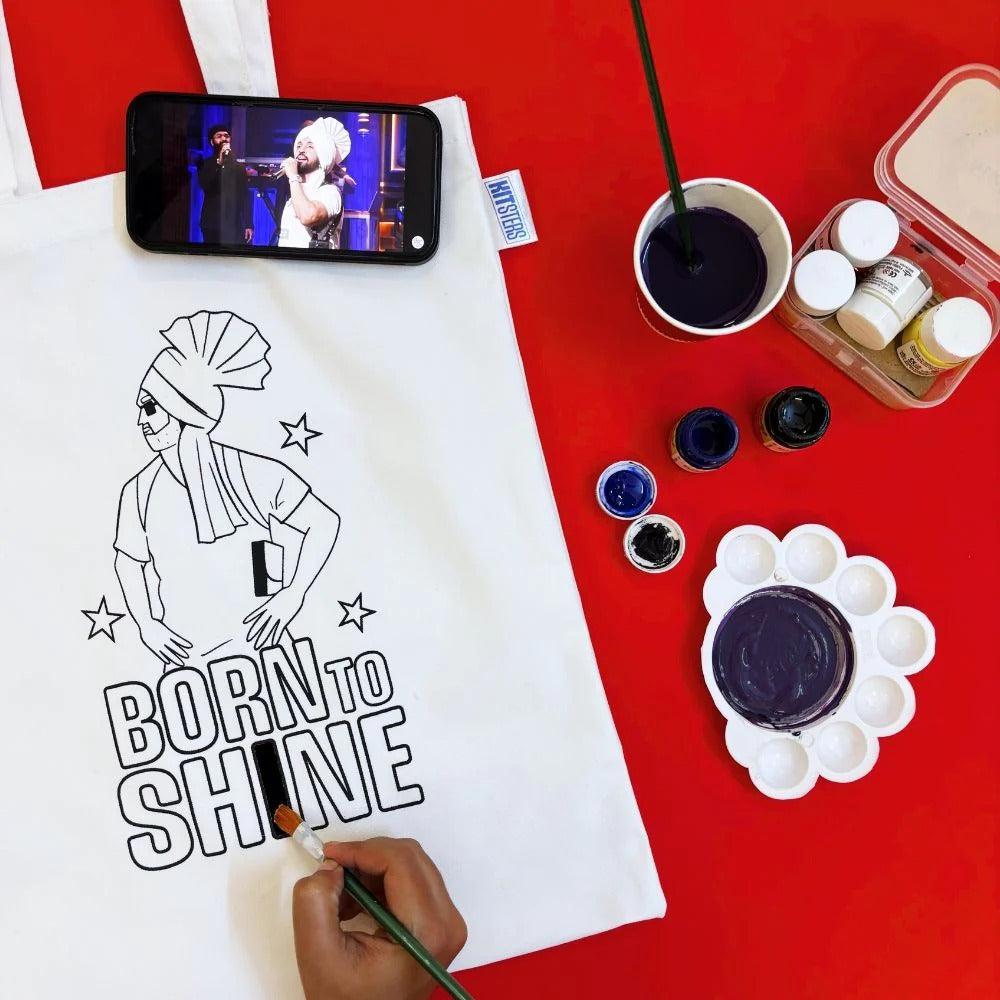Kitsters DIY Tote Bag Painting Kit
