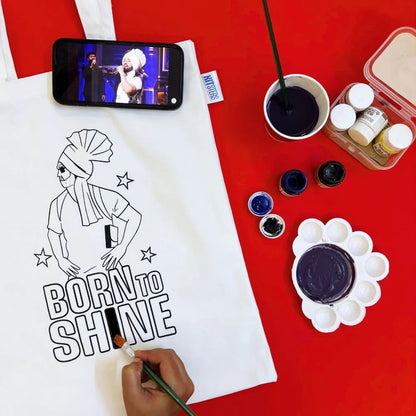 Kitsters DIY Tote Bag Painting Kit
