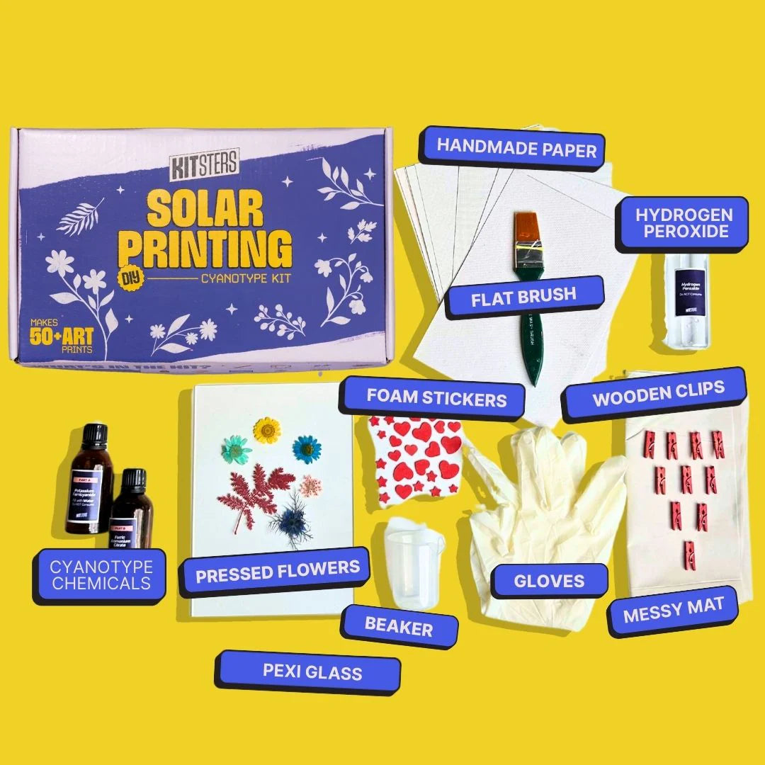 DIY COMBO : DIY Gel Plate Monoprinting Kit & DIY Solar Printing Kit