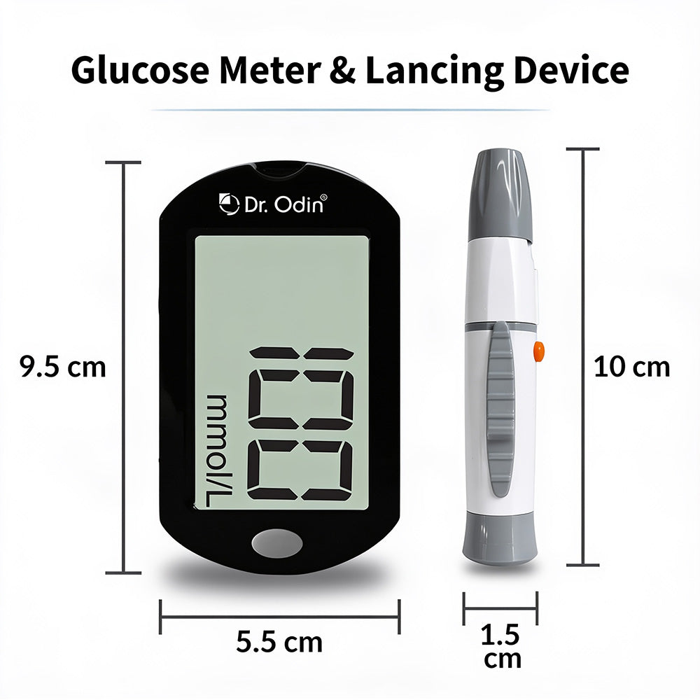 Dr. Odin Blood Glucose Monitoring System GDH-FAD Meter Kit (10strips)