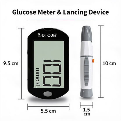 Dr. Odin Blood Glucose Monitoring System GDH-FAD Meter Kit (10strips)