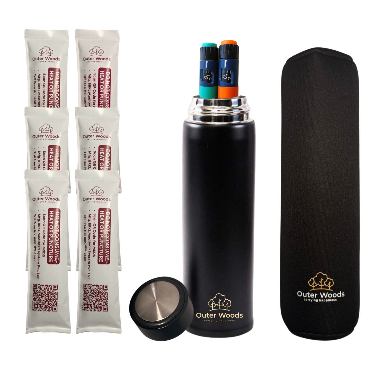 Outer Woods Insulin Cooler Bottle Case - Small (450ml)