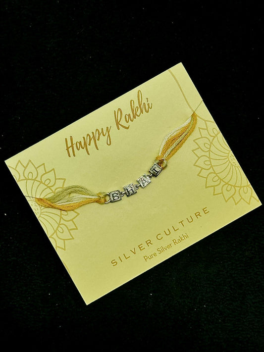 BHAI Pure Silver Rakhi – A Personal Touch to a Cherished Bond