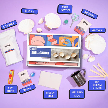 Kitsters DIY Shell Candle Kit